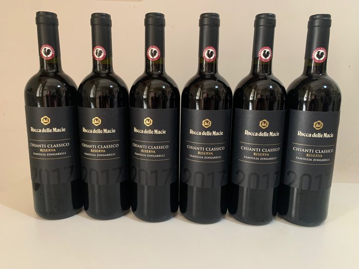 2017 Rocca delle Macie, Famiglia Zingarelli Gallo Nero - Chianti Classico Riserva - 6 Bottiglie (0,75 L)