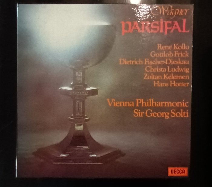 Box set limited /WAGNER's /Vienna Orchestra conducted by Sir Georg Solti - Wagner Parsifal - LP 盒套装 - 扎尔 11809/10/11/12/13/14/15/16/17/18 - 1973