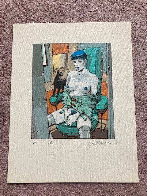 BILAL - 1 serigraphie - Nikopol - La Femme Piège - 1987