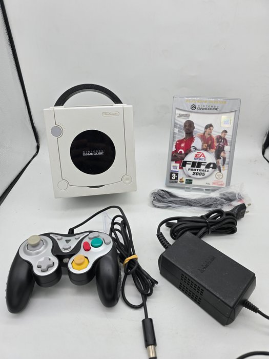 Nintendo - GC Gamecube Console +Limited edition platinum Pearl edition+ Fifa 05 - Consola de videojogos