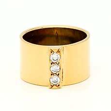 Ring – 18 karaat Geel goud –  0.18 tw. Diamant