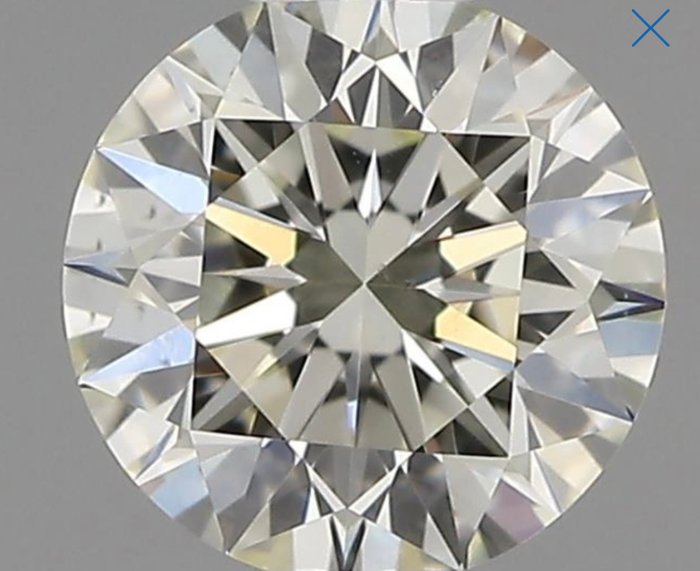 Diament - 0.30 ct - brylantowy, okrągły - L - VS1 (z bardzo nieznacznymi inkluzjami), Ex Ex Ex