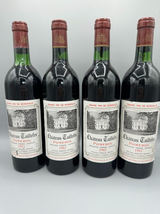 1982 Château Taillefer - 波美侯 - 4 Bottles (0.75L)
