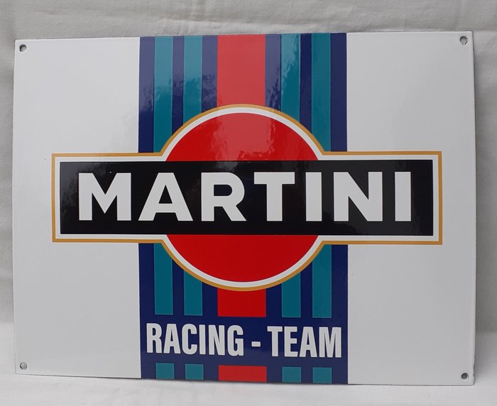Εμαγιέ πινακίδα - Μεγάλη διαφημιστική πινακίδα Martini 40 x 30 cm