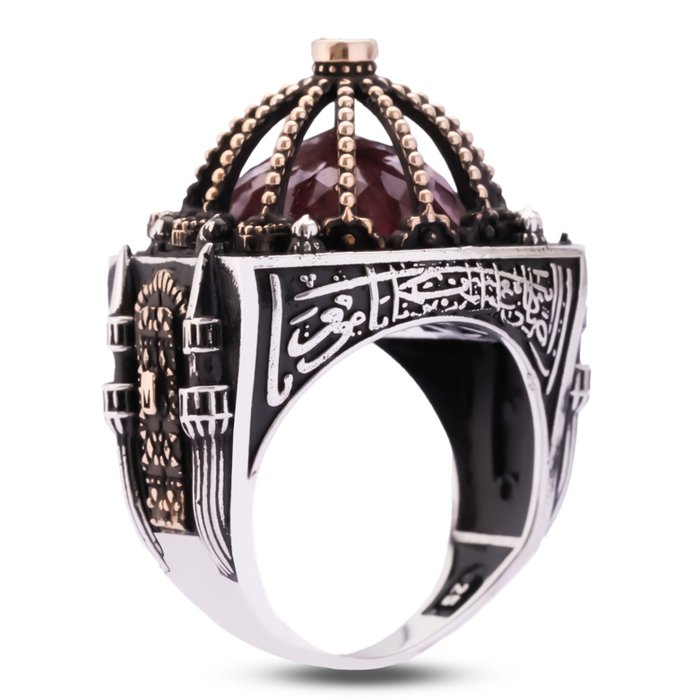 No Reserve Price - Ring Silver, Oriental Style 