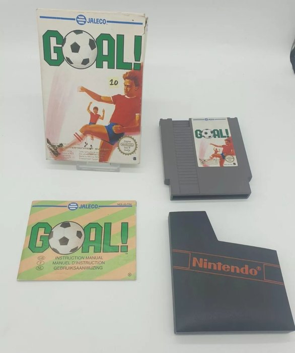 Old stock Classic NES-/FRA PAL B  1ST Edition NES JALECO GOAL! FRA - Nintendo NES 8BIT Fra Edition - Videospil - I original æske