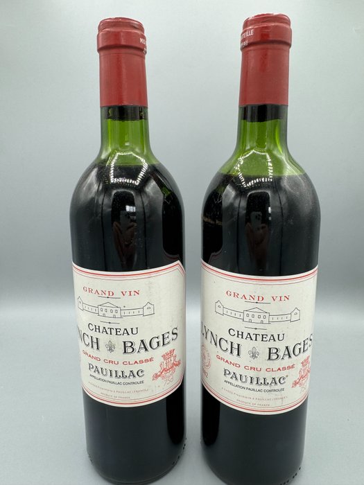 1982 Chateau Lynch Bages - Pauillac 5ème Grand Cru Classé - 2 Botellas (0,75 L)