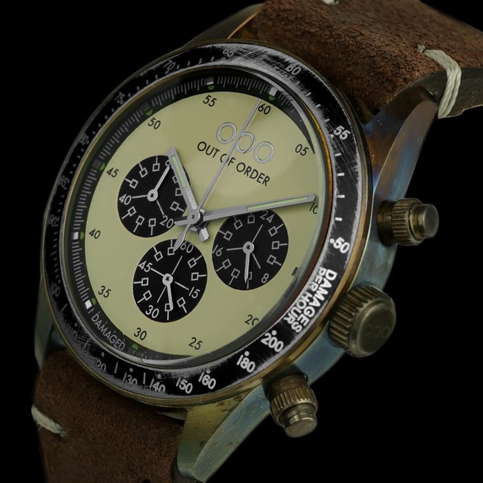 OUT OF ORDER - CHRONO BROWN CREAM - No Reserve Price - OOO.001-4.MS.CR - Unisex - 2011-present