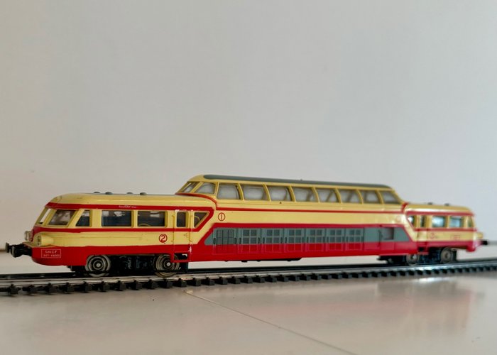 Jouef H0 - 8605 - Pienoismallijunan vaunu (1) - Panoraamajunavaunu C 4203 - SNCF