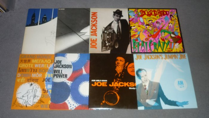 Joe Jackson - Lot of 8 great New Wave albums incl. Double Album - Multiple titles - Single Vinyl Record - Various pressings (see description) - 1979