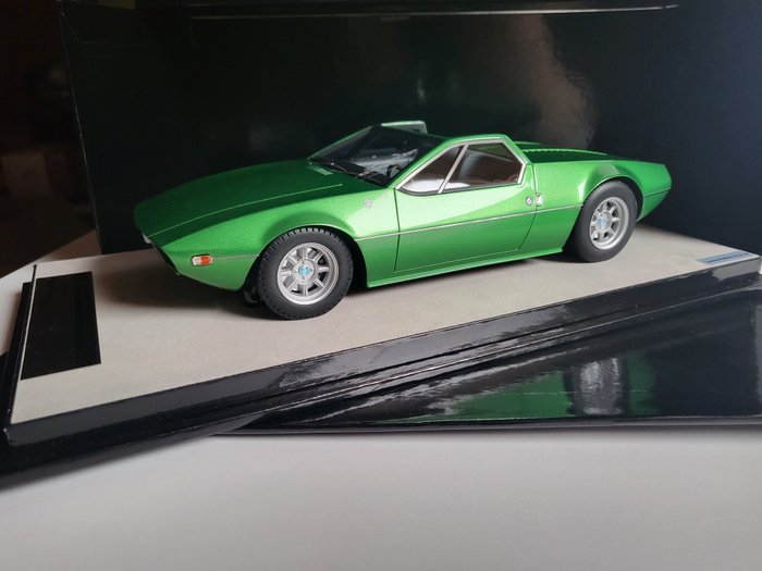 Tecnomodel 1:18 - 1 - Model samochodu wyścigowego - De Tomaso Mangusta Spider 1966 met. Green - TM18-269B