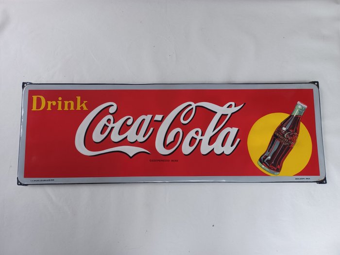 Coca Cola - Emailleschild (1) - Emaille