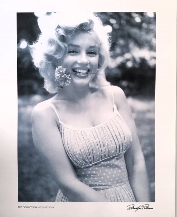 Monroe - Merilyn Monroe  Unterschrift - modern print - Década de 1940