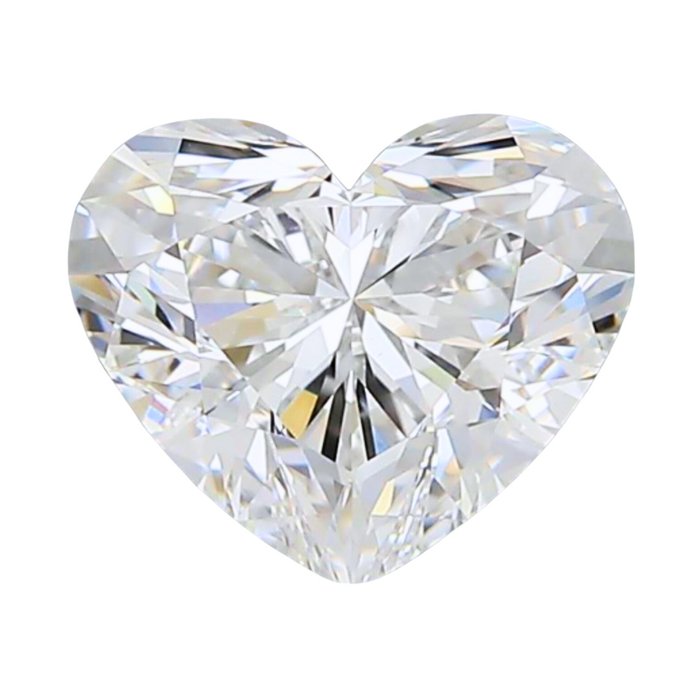 1 pcs Diamante - 1.70 ct - Coração, Certificado GIA - 2476499782 - F - VS1