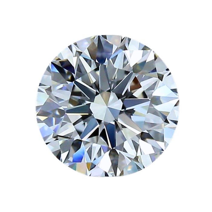 1 pcs Gyémánt - 2.20 ct - Kerek, GIA tanúsítvány – Ideális vágás – Háromszoros Kiváló – 6472386541 - F - VVS1