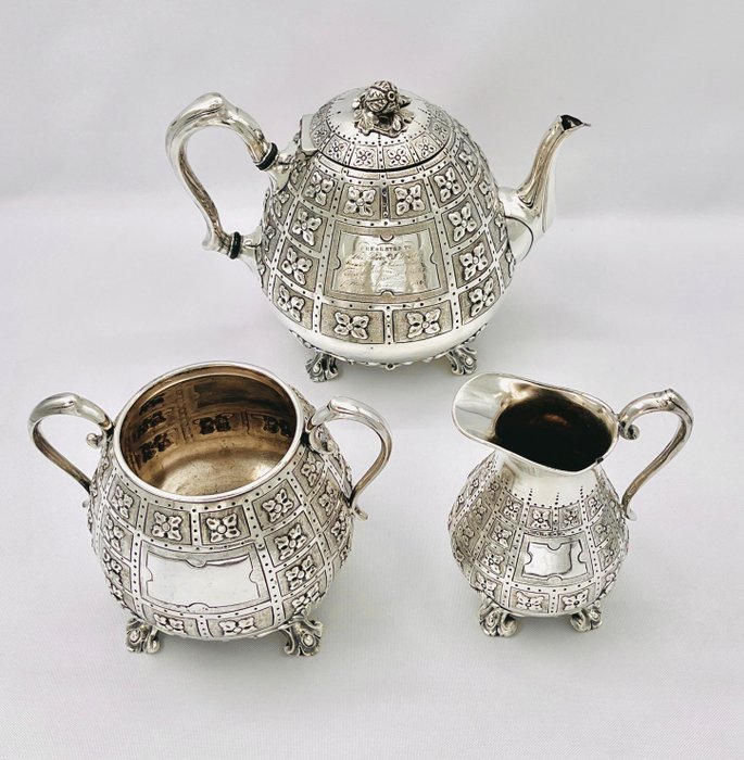 Atkin Brothers - Tea service (3) - Silver-plated