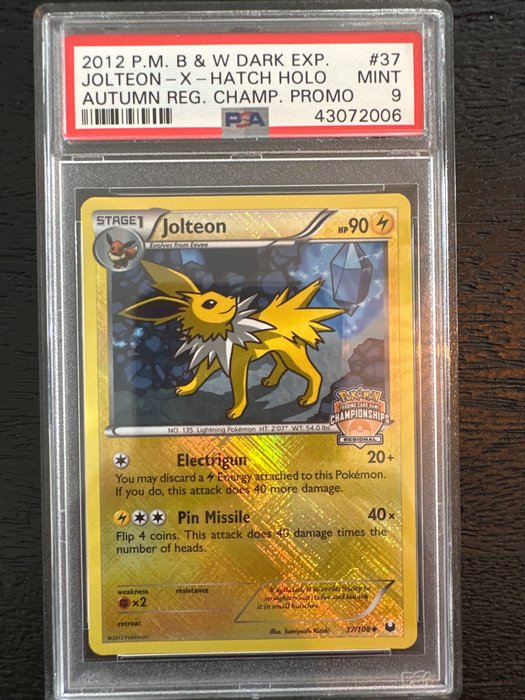 Pokémon - 1 Graded card - Jolteon regional promo - PSA 9