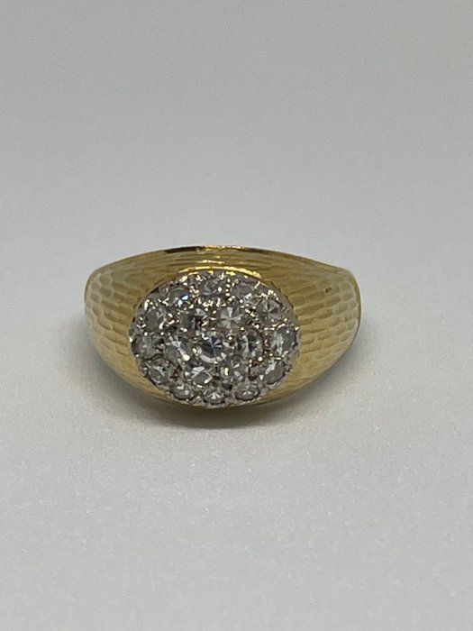 Ring Yellow gold Diamond  (Natural) 