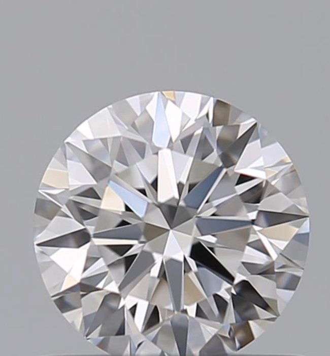 1 pcs Diamant - 0.56 ct - Briliant - D (fără culoare) - FL 3Ex None