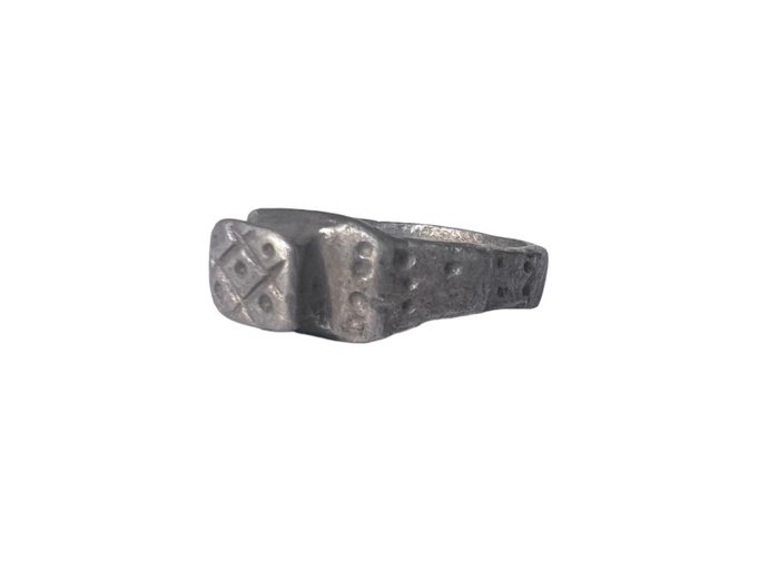 古羅馬 銀 戒指 - 23.4 mm