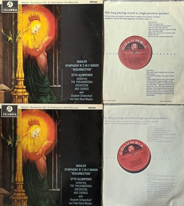 Otto Klemperer   (Rare albums) - Mahler : Symphony No 2 - Diverse Titel - Doppel-LP (Album mit 2 LPs) - Stereo - 1962