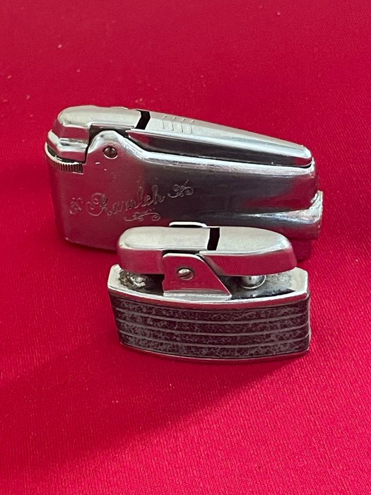 Vintage x2 Ronson lighters gas and petrol - 打火機 - 鋼（不銹鋼）