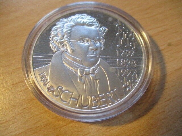 Österreich. 25 Ecu 1997 Franz Schubert  (Ohne Mindestpreis)
