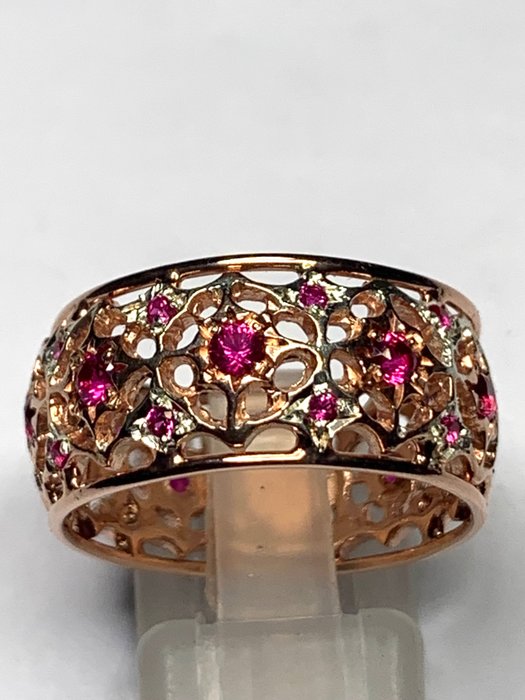χωρίς τιμή ασφαλείας - Δαχτυλίδι - 9 kt. Ασημί, Ροζ χρυσό 