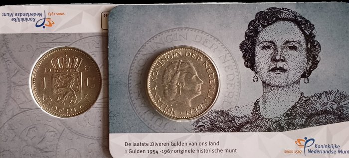 Pays-Bas. Juliana (1948-1980). Gulden (1957)  Historical Jubilee souvenir of the last GULDEN  (Sans Prix de Réserve)