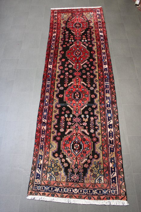 Hamadan - Długi wąski dywan - 378 cm - 112 cm