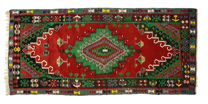 Usak - 凯利姆平织地毯 - 342 cm - 158 cm