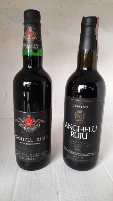 Anghelu Ruju, Sella e Mosca: 1966 & 1981 - Cerdeña - 2 Bottles (0.72L + 0.75L)