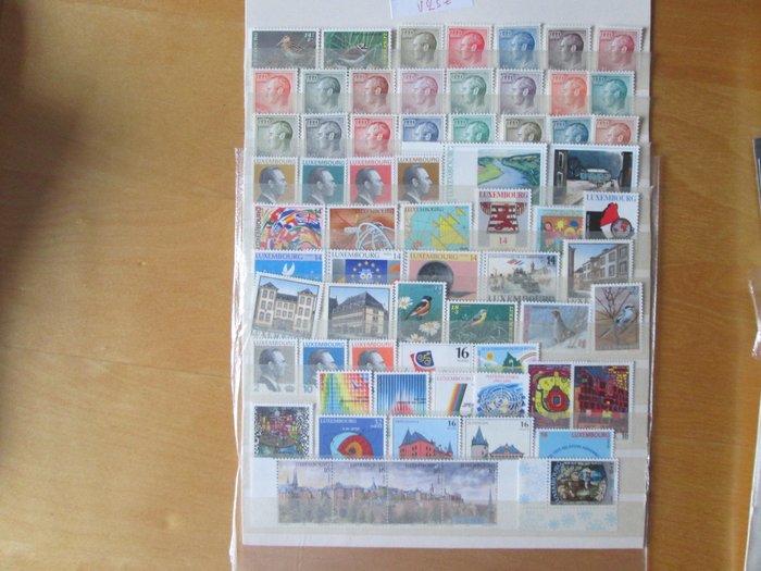 Lussemburgo 1951/1992 - serie di francobolli nuovi con serie completa - yvert et tellier 2015