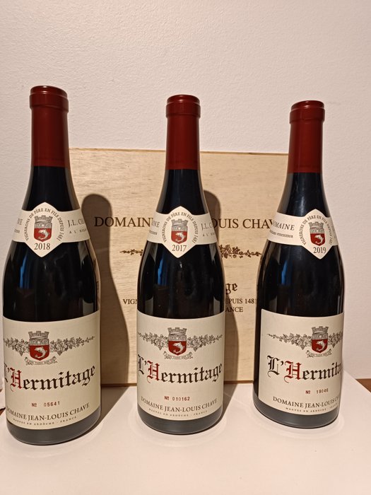 2017 2018 & 2019 Domaine Jean-Louis Chave - Hermitage - 3 Pullot (0.7 L)