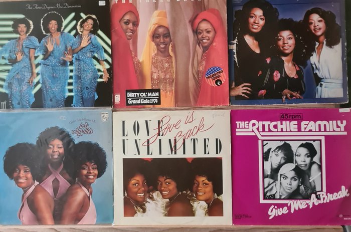 Various Artists/Bands in Soul, Barry White and related, The Trammps, The three degrees - Vinylschallplatte - 1973