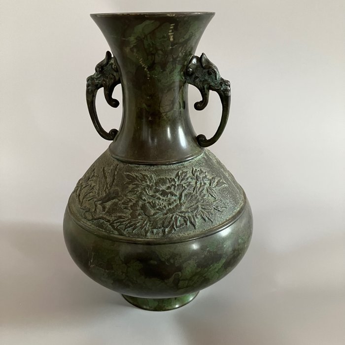 精美銅花瓶 - 日本 - 昭和年代(1926-1989)