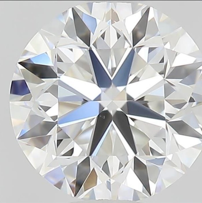 1 pcs Diamant - 0.51 ct - Brillant - E - IF (makellos), *3EX*