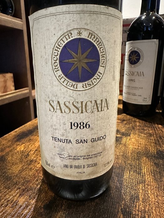 1986 Tenuta San Guido, Sassicaia - Bolgheri - 1 Flaska (0,75 l)