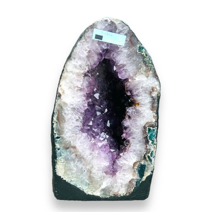 美麗天然的紫水晶晶洞 - 非保留價 晶洞 - 高度: 26 cm - 闊度: 15 cm- 7.45 kg