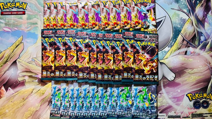 Pokémon - Japanese Booster Mix  30 pack I Ruler of the Black Flame , Cyber Judge, Wild Force
