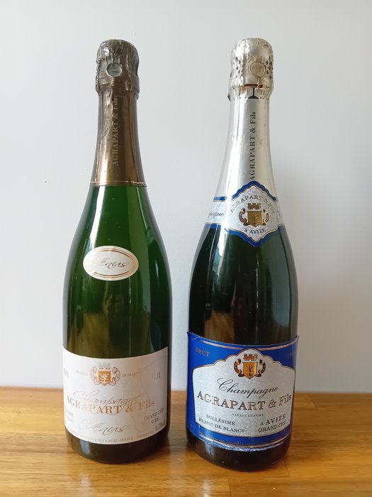 Agrapart & fils, Venus 2001 & Millesimé 1993 - Champagne Grand Cru - 2 Flessen (0.75 liter)