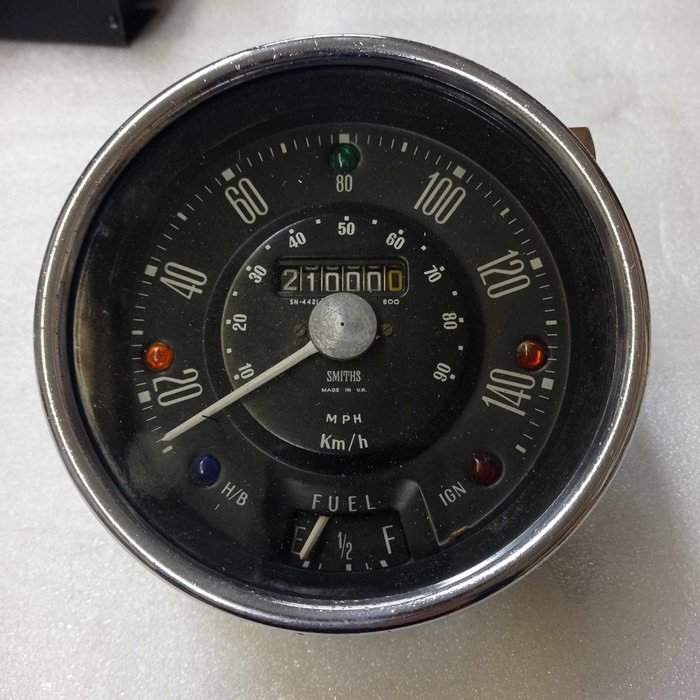 Instrumentbræt (1) - Mini - Mini 850-1000 speedo in km - 1960-1970