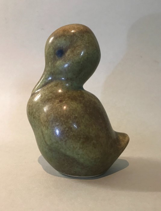 Knud Basse - Figurine - Midcentury beeldje van een Jonge eend - Stoneware