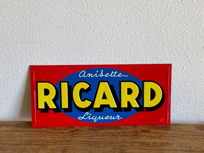 Ricard / S.E.L.I.C Marseille - Pub M.De Andreis - Plakette - Metall
