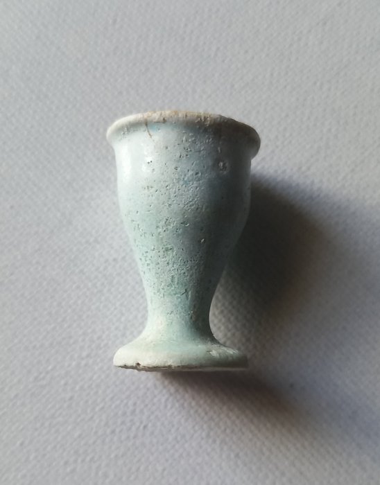 Oldtidens Egypt, 26. egyptiske dynasti Fajanse Votive offering - 3 cm