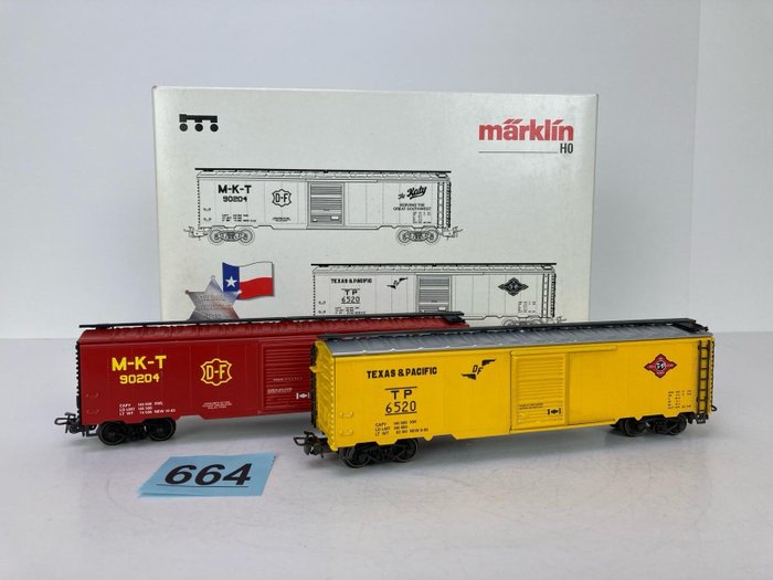 Märklin H0 - 4579 - Modellbahn-Güterwagenset (1) - Set „Texas“ - Texas & Pacific
