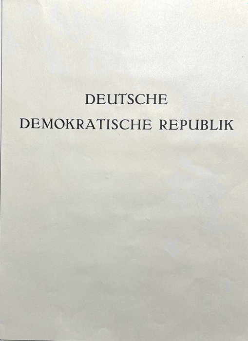 Saksan demokraattinen tasavalta 1949/1968 - GDR kokoelma - komplette Sammlung DDR von 1949 bis 1968 in guter ungebrauchter, postfrischer, gestempelter Qualität