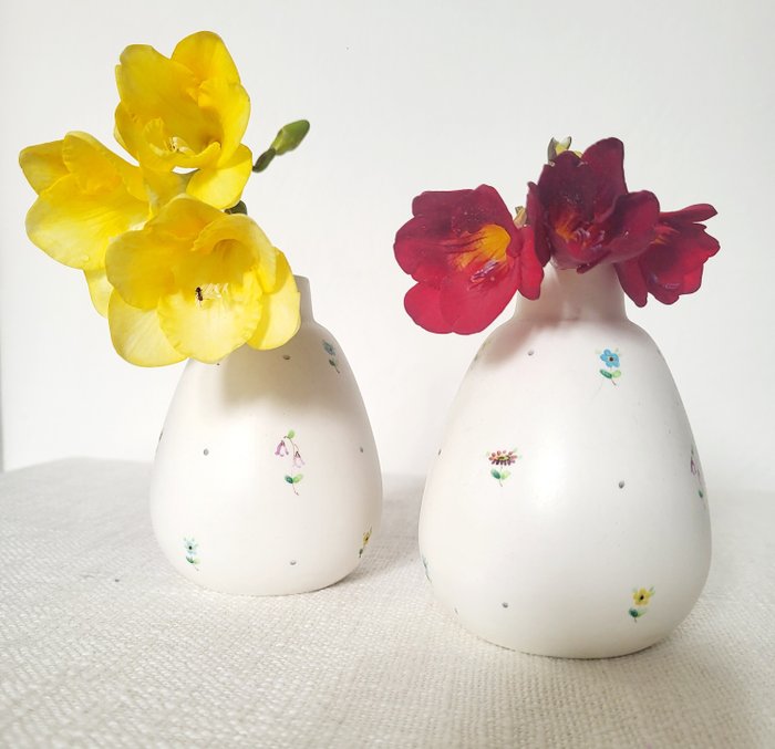 Lenci - Vaso monofiore (2)  - Porcellana