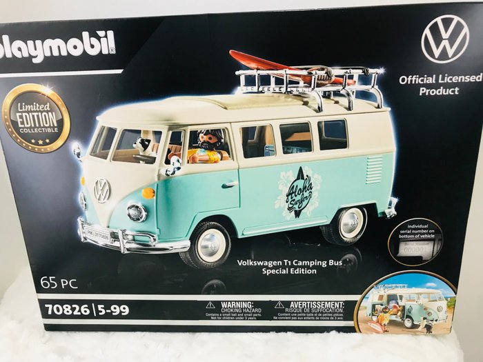 Playmobil - 摩比 Volkswagen T1 Camping Bus aloha surfer spécial limited edition playmobil