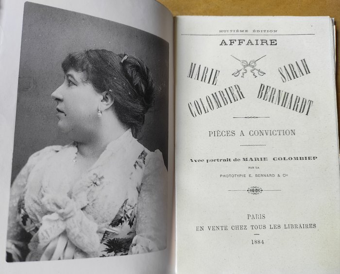 Anonyme - Affaire Marie Colombier-Sarah Bernhardt. Pièces à conviction... - 1884